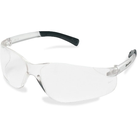 Safety Glasses, Nonslip Temple Grip, Clear